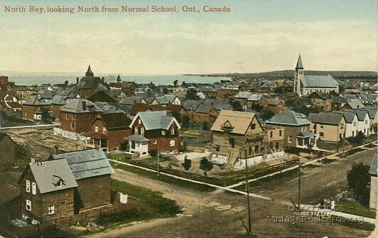 North Bay, looking North from Normal School. Ont. , Canada